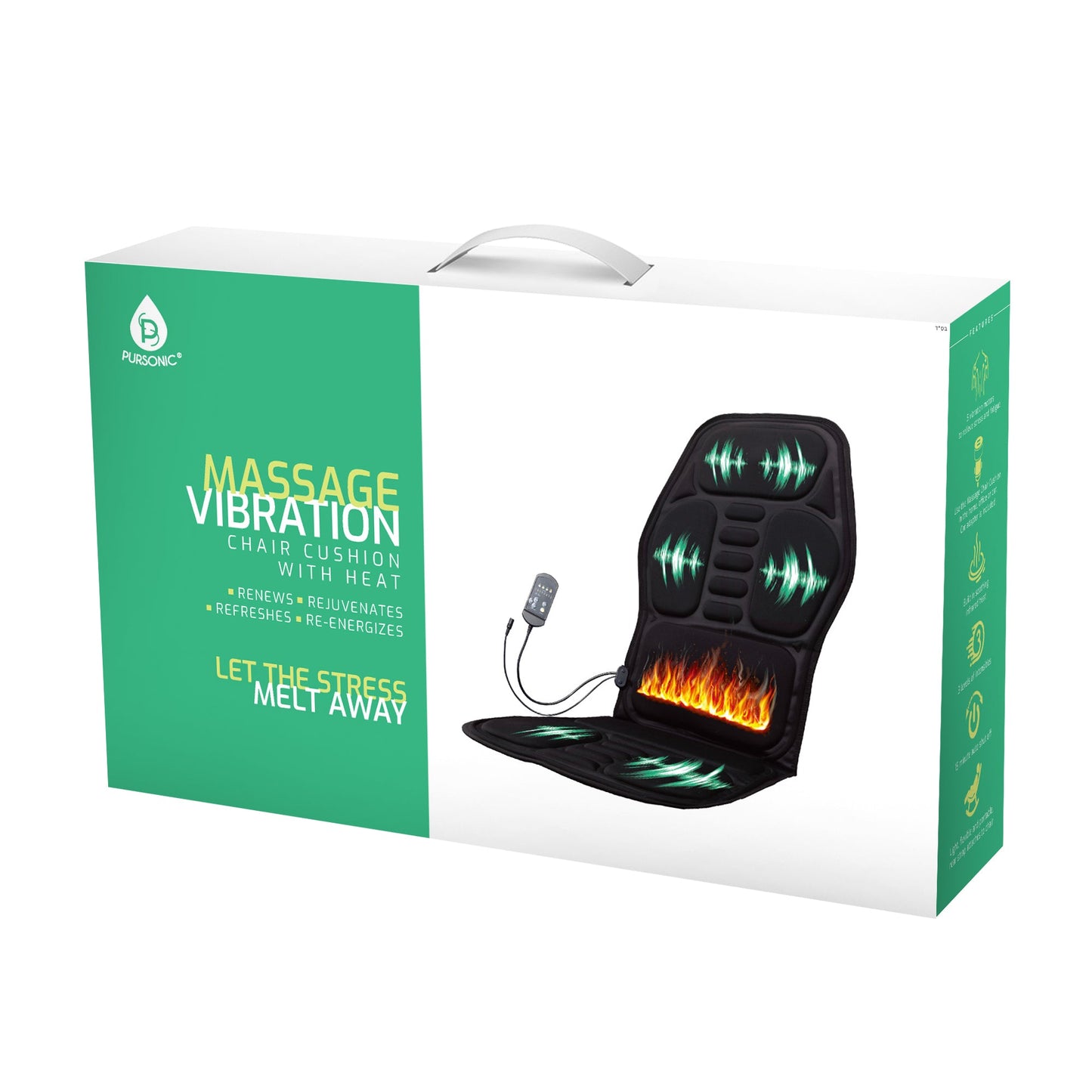 Pursonic Chair Cushion With Heat and Vibration-0