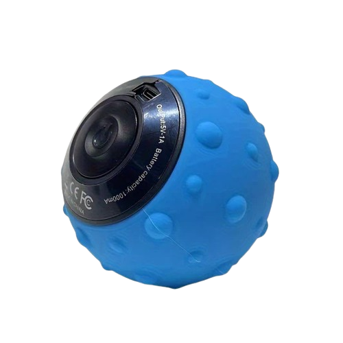 Portable USB Rechargeable Massage Ball – 5-Speed(Blue)