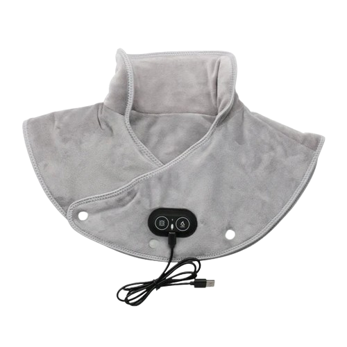 USB-Powered Heated Shoulder & Neck Wrap Grey
