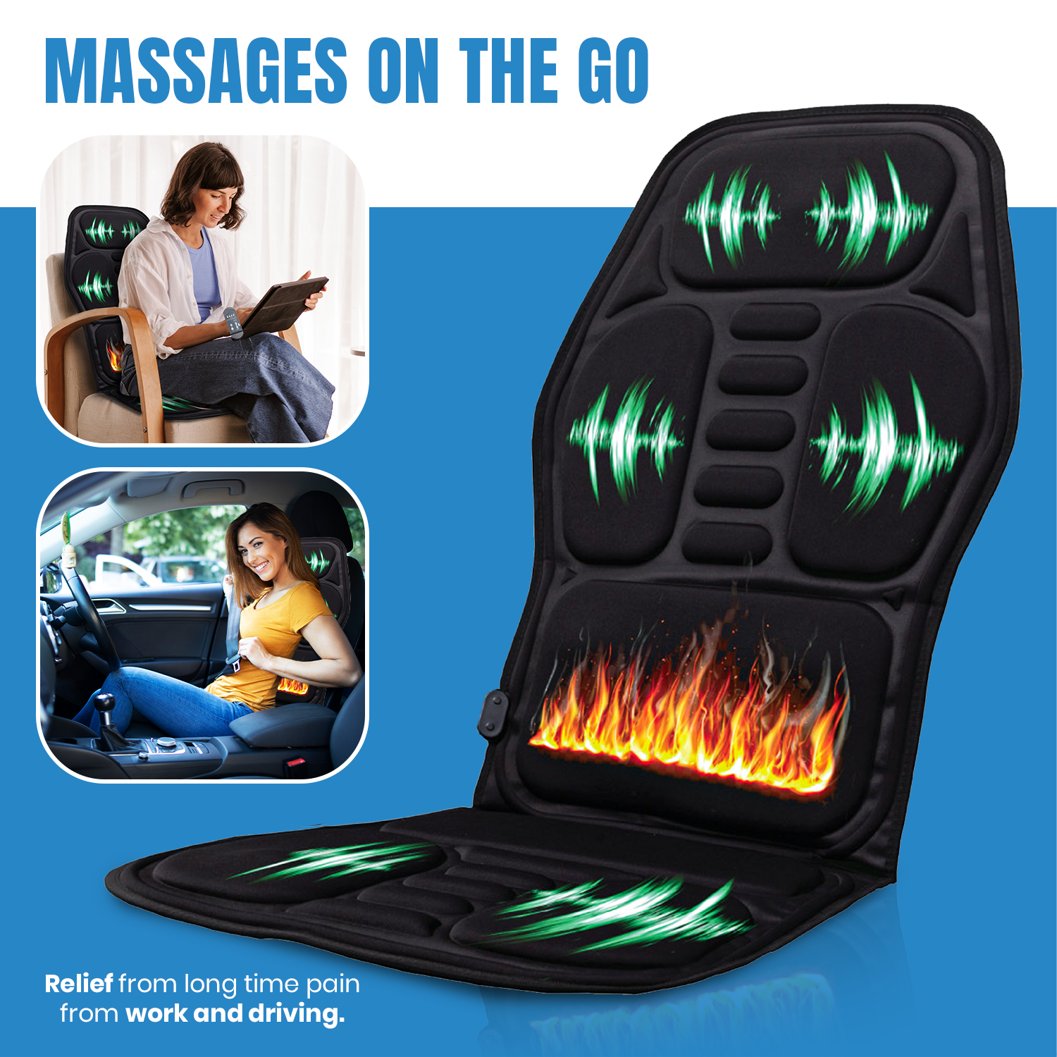 Pursonic Chair Cushion With Heat and Vibration-2