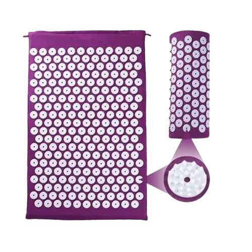 Acupressure Yoga Mat & Pillow Set for Stress Relief