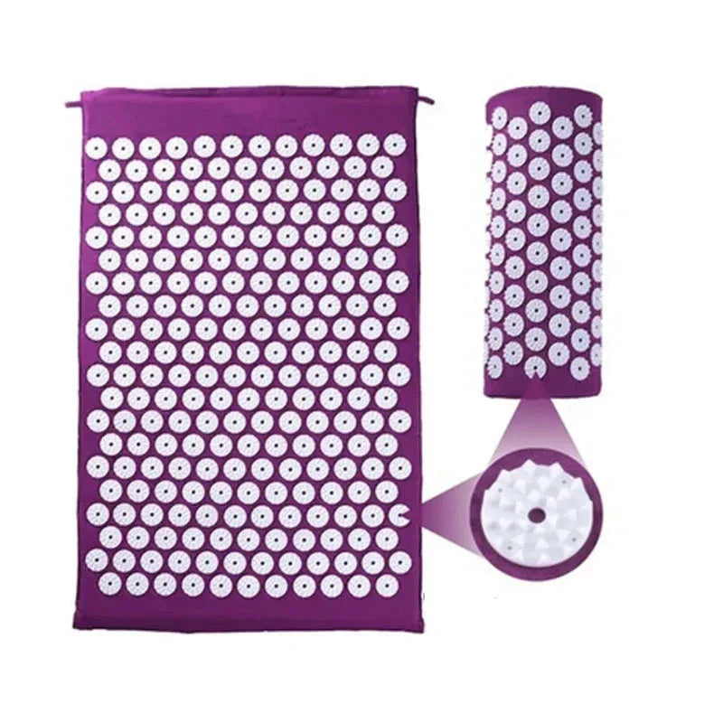 Acupressure Yoga Mat & Pillow Set for Stress Relief-0