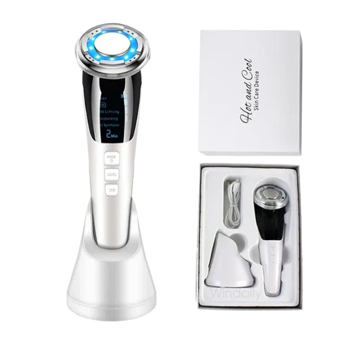 EMS Hot Cold Face Lifting Beauty Device - LED Photon Therapy