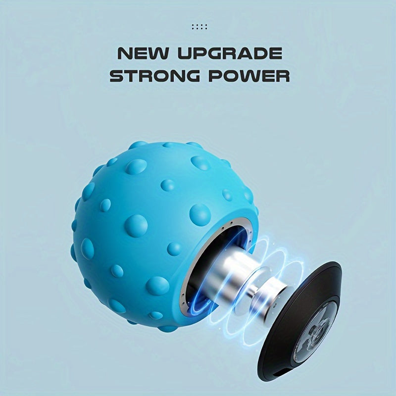 Portable USB Rechargeable Massage Ball – 5-Speed(Blue)-2